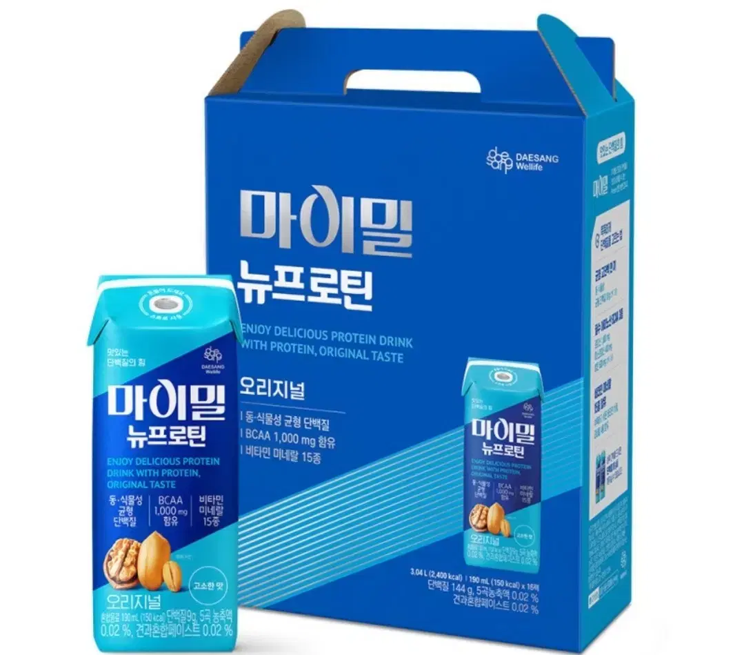 대상 마이밀 뉴프로틴 190ml 16개 단백질음료